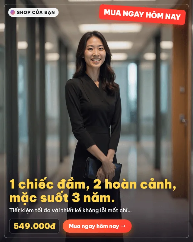 Cho khách thấy cách dùng sản phẩm.